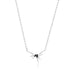 Silver Sparkle Spike Pendant Necklace