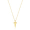 Gold Geometric Point Pendant Necklace