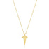 Gold Geometric Point Pendant Necklace