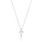 Silver Geometric Point Pendant Necklace