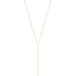 Gold Sparkle Point Y Necklace
