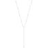 Silver Sparkle Point Y Necklace