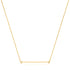 14kt Gold Solid Bar Necklace