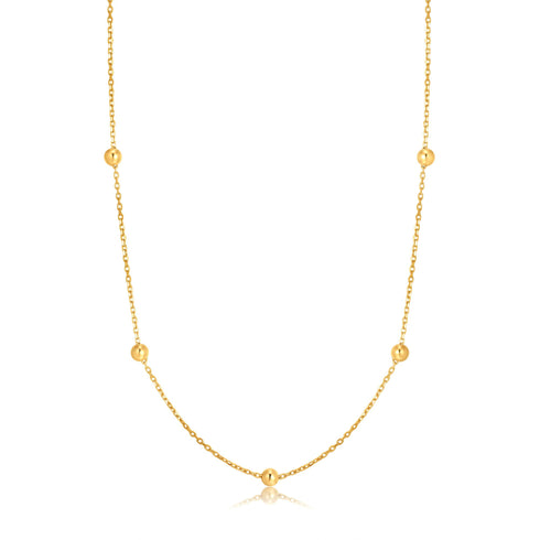 14kt Gold Beaded Necklace