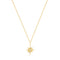 14kt Gold Sunburst Natural Diamond Necklace