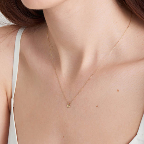 14kt Gold Heart Padlock Necklace