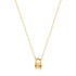 14kt Gold Padlock Necklace