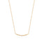 14kt Gold Stargazer Natural Diamond Bar Necklace