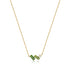 14kt Gold Tourmaline and White Sapphire Necklace