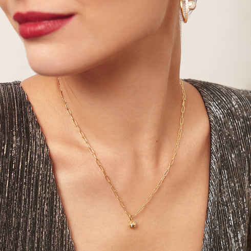 Gold Pavé Star Sphere Charm