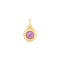 Gold Lilac Marble Charm