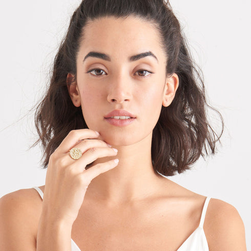 Gold Boreas Adjustable Ring