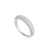 Silver Pavé Dome Ring
