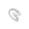 Silver Shell Pearl Sparkle Wrap Ring