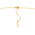 Gold Rope T-Bar Necklace