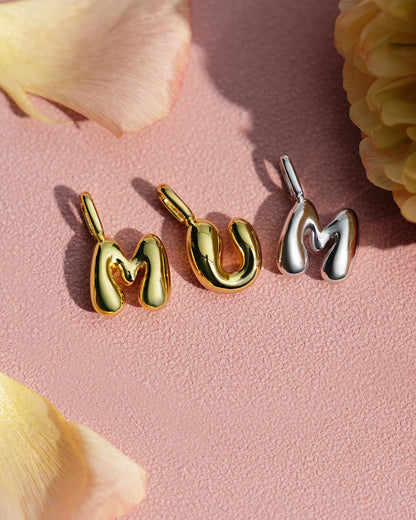 Silver M Letter Charm