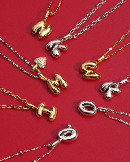 Silver R Letter Charm