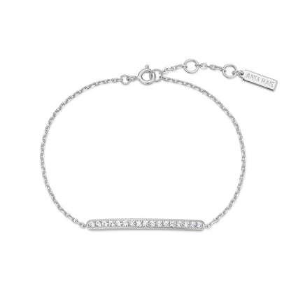 Silver Pavé Bar Bracelet