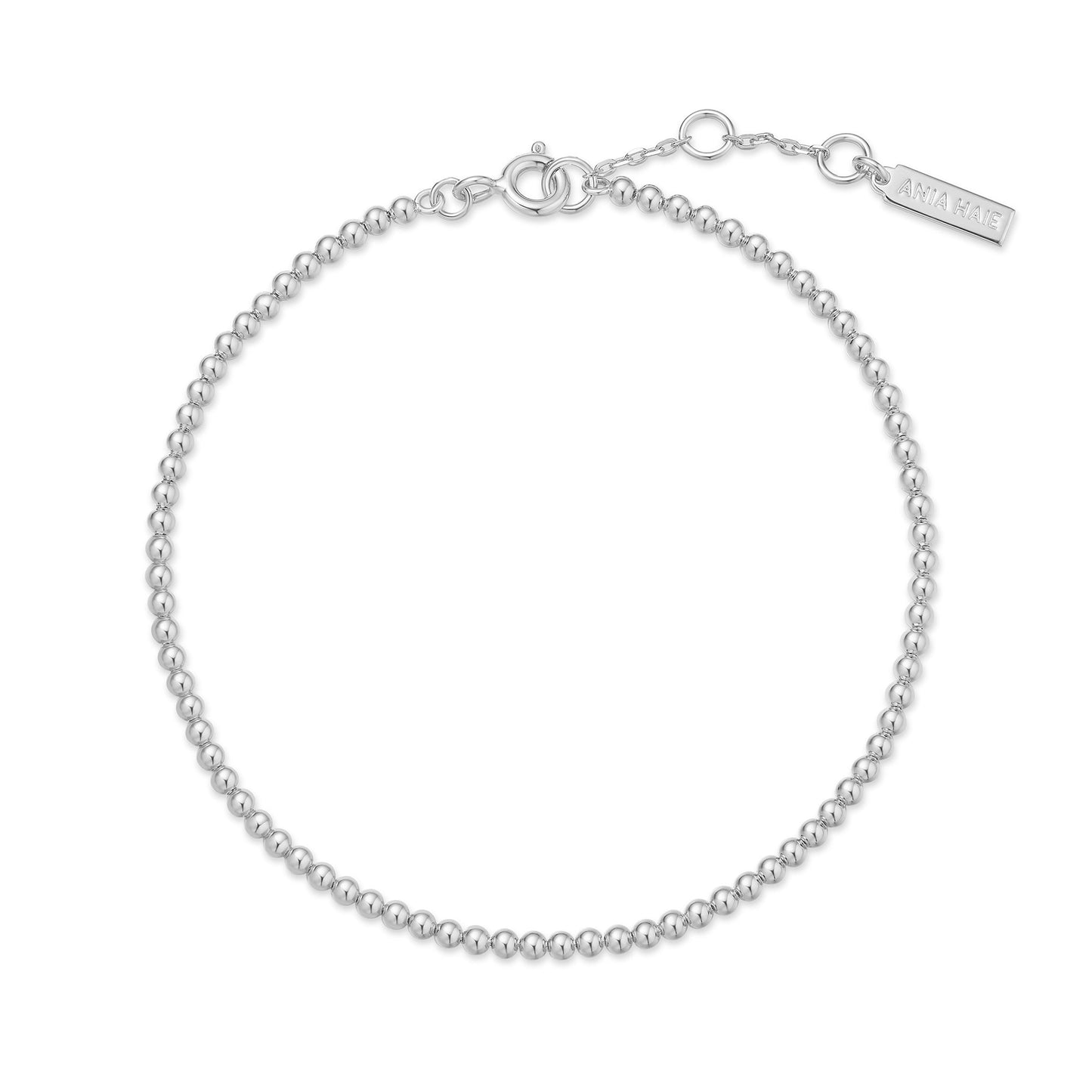 Silver Beaded Bracelet