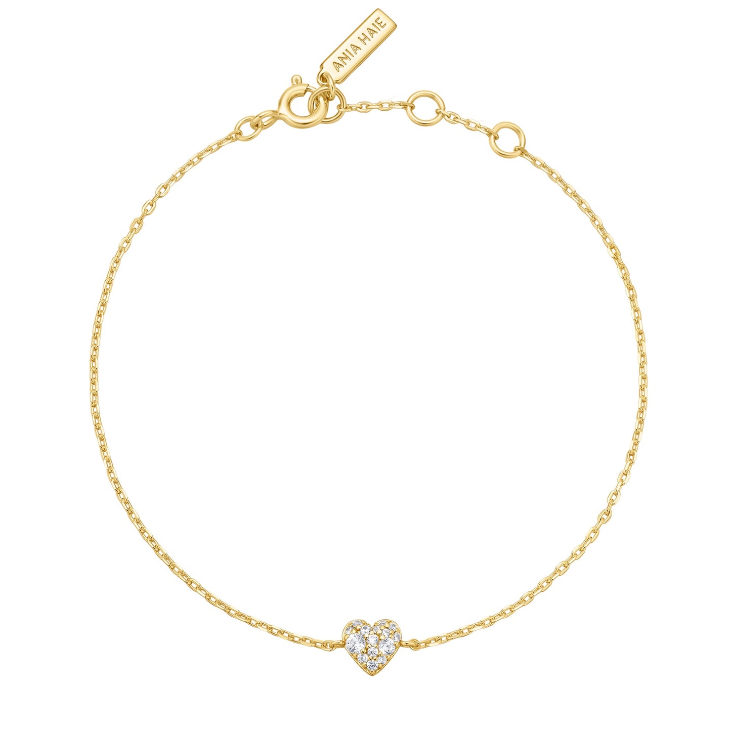 Gold Sweetheart Pavé Bracelet