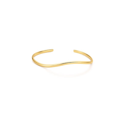Gold Wave Cuff Bracelet