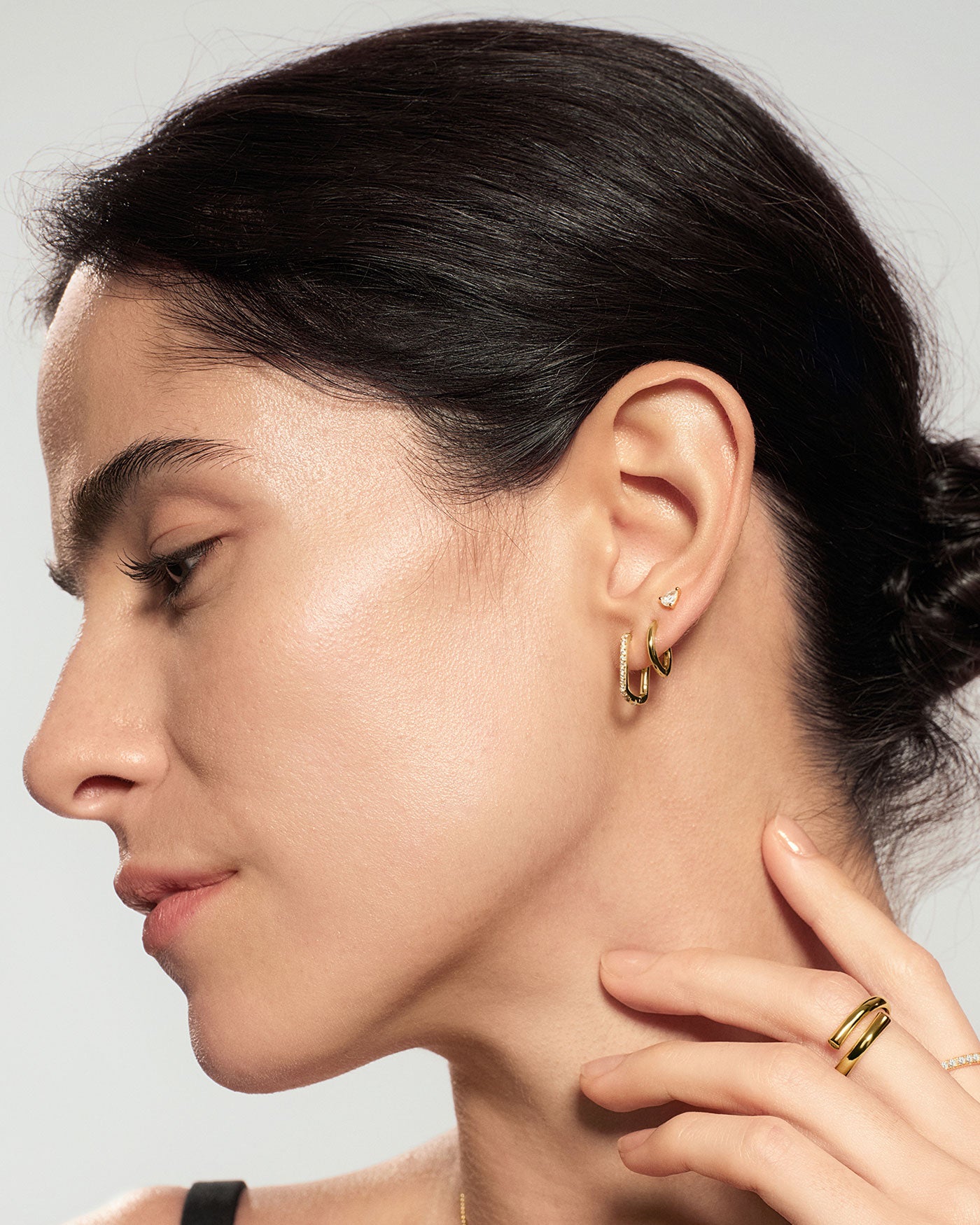 Gold Pear Studs - Ania Haie 
