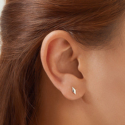 Silver Sparkle Studs