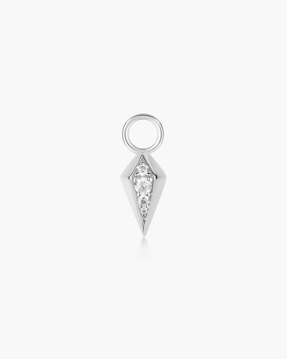 Silver Rhombus Earring Charm