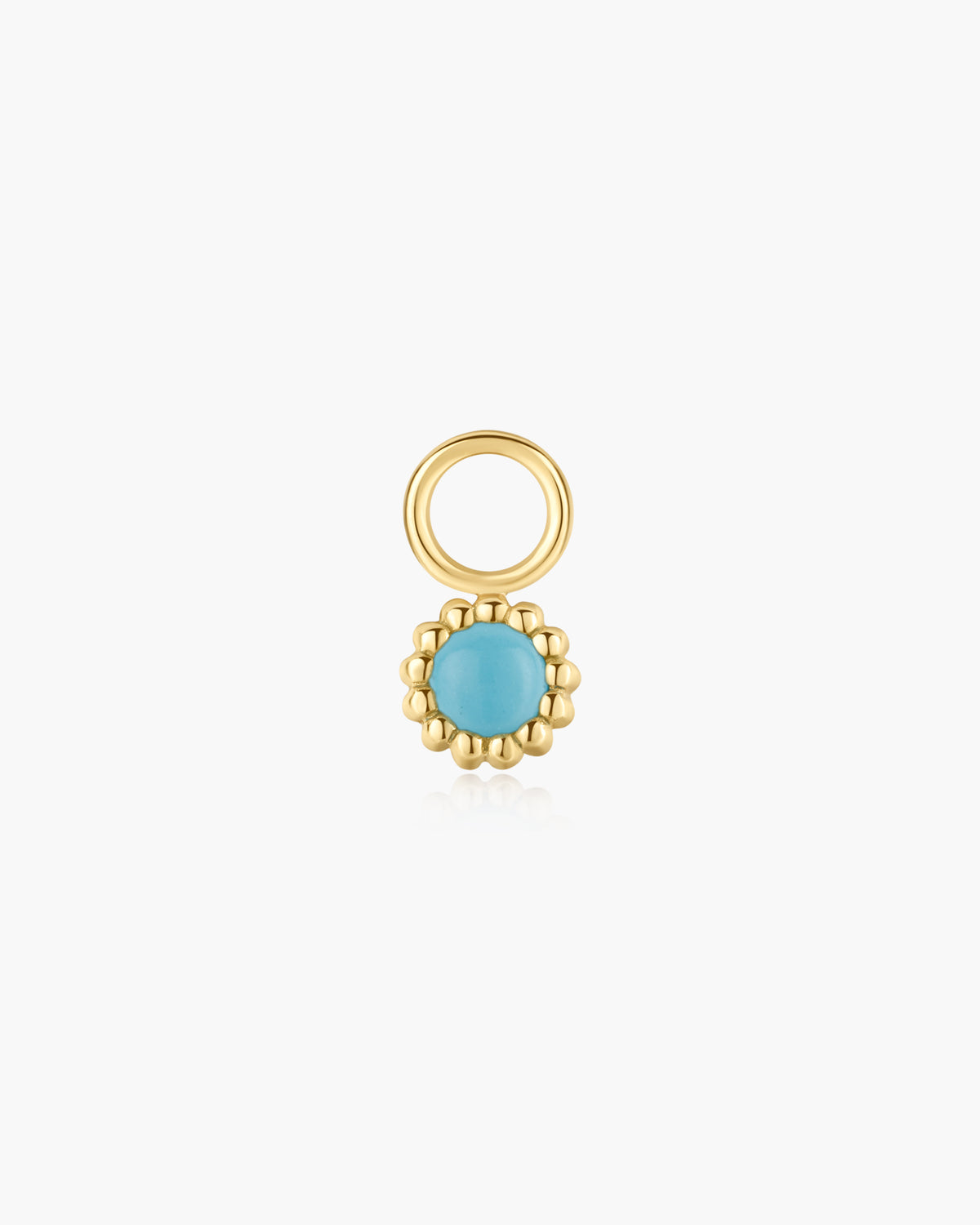 Gold Malachite and Turquoise Earring Charm