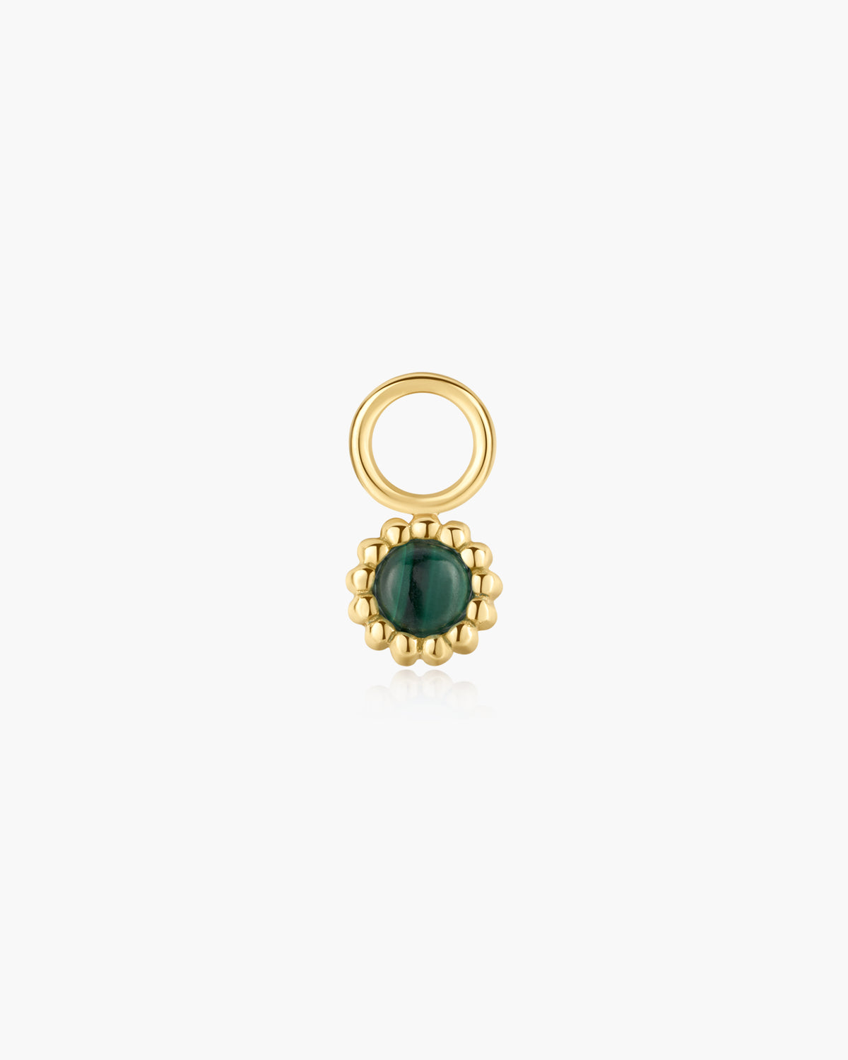 Gold Malachite and Turquoise Earring Charm