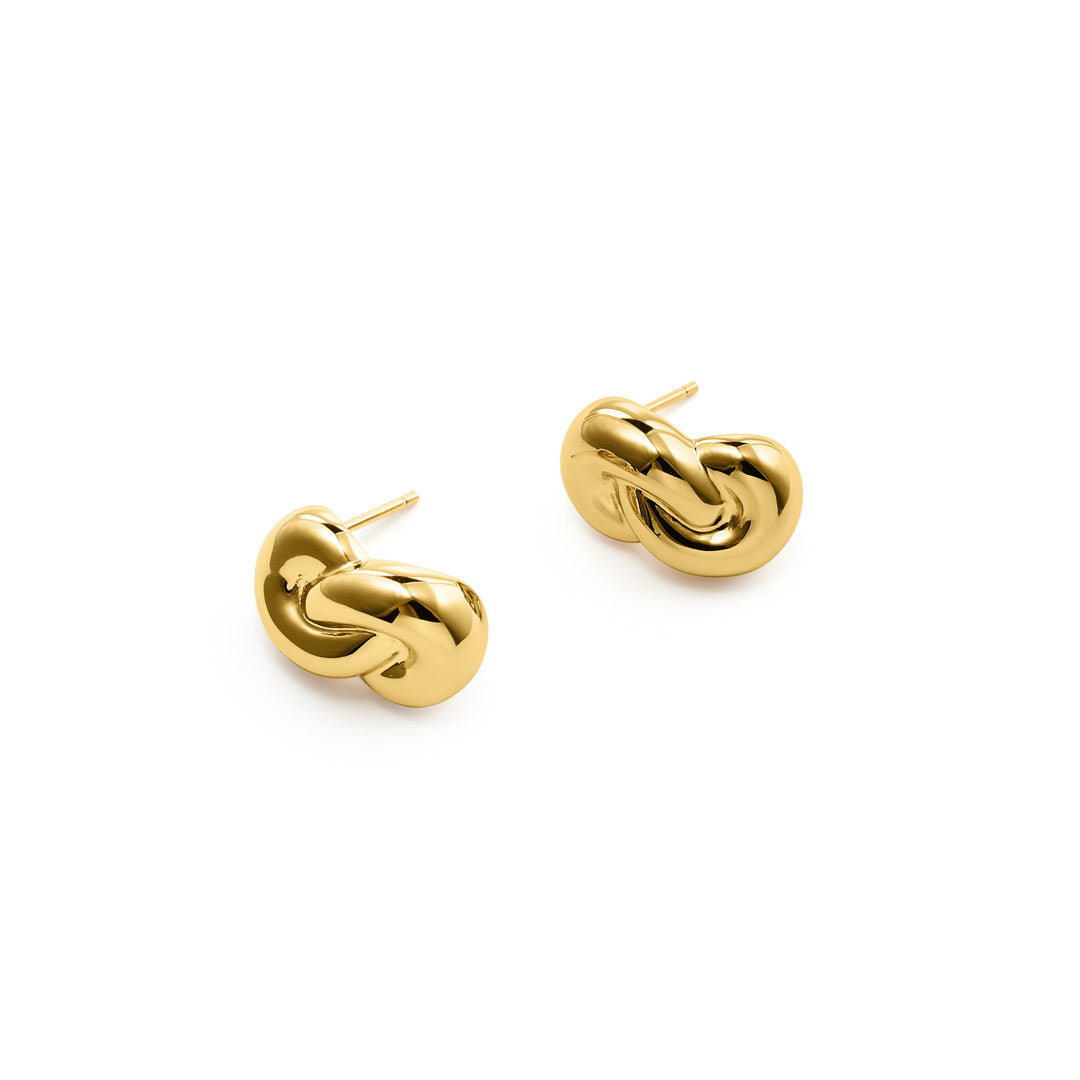 La Chattels Gold Twist Earrings