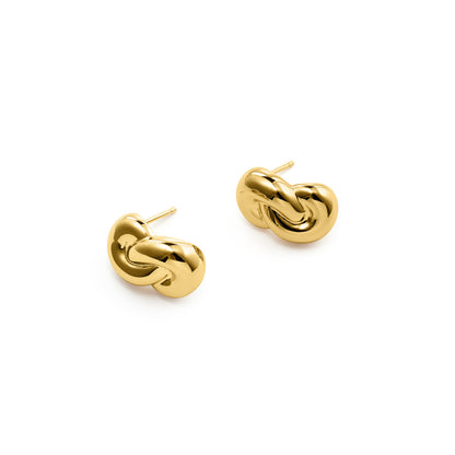 La Chattels Gold Twist Earrings