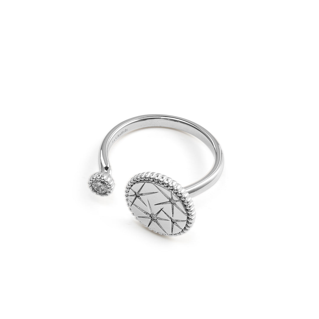 La Chattels Silver Starburst Ring