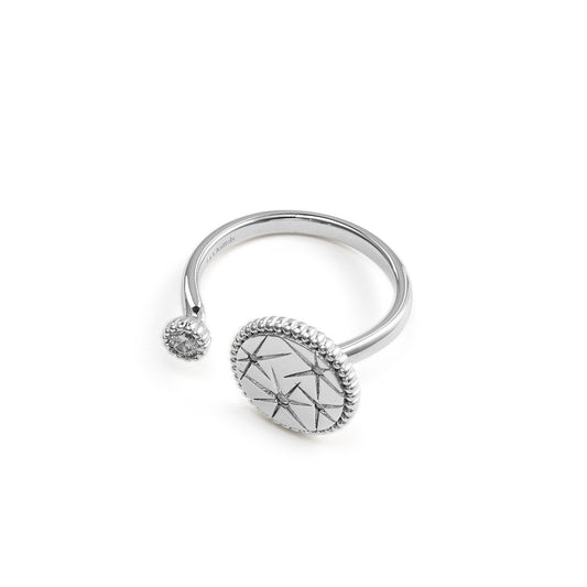 La Chattels Silver Starburst Ring