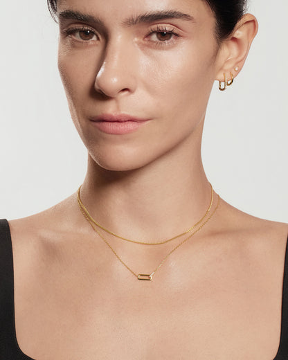 Gold Pear Studs