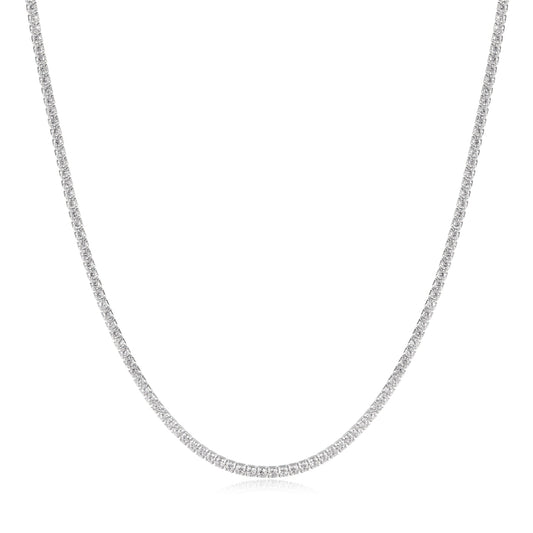 Silver Pavé Necklace