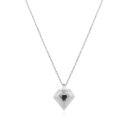 Silver Geometric Necklace