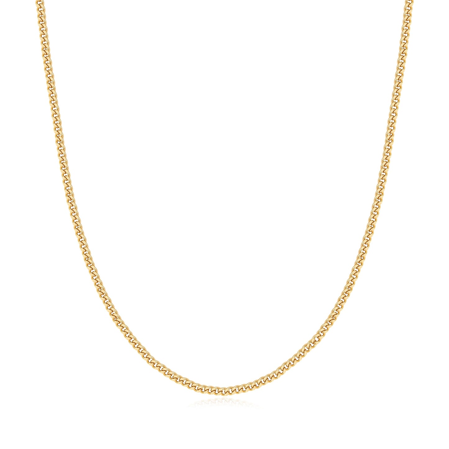 Gold Shiny Curb Necklace