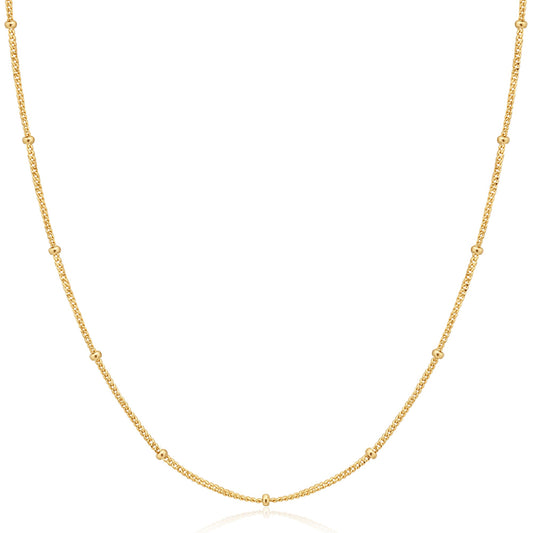 Gold Orb Chain Necklace