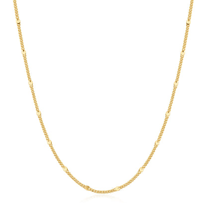Gold Spheres Chain Necklace