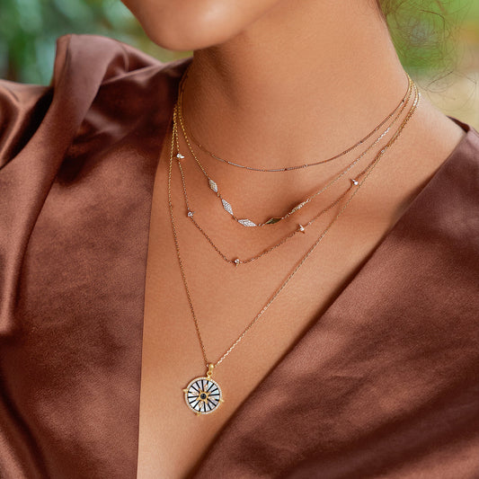 Gold Multi Sparkle Necklace