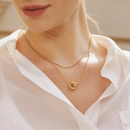 Gold Linked Necklace