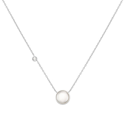 Silver Starry Mother of Pearl Necklace