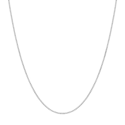 Silver Box Chain Necklace