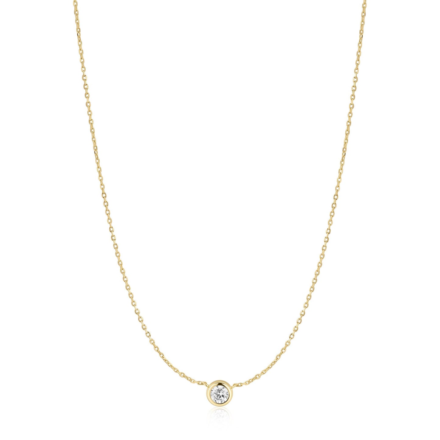 Gold Just You Solitaire Necklace