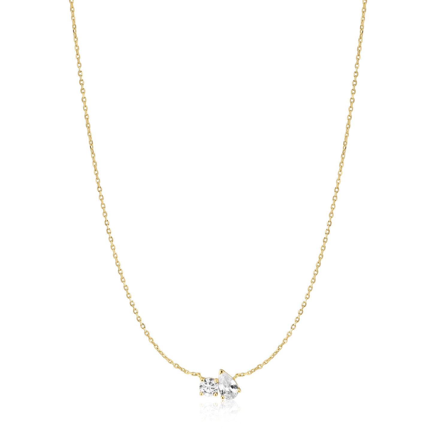 Gold Toi & Moi Necklace