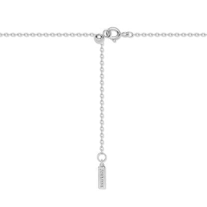 Silver Diamond-Cut Sunny Disc Necklace