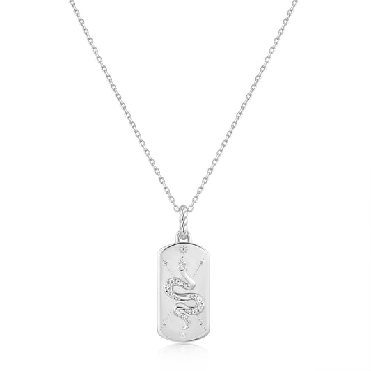 Silver Serpent Necklace