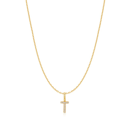 Gold Letter T Initial Necklace