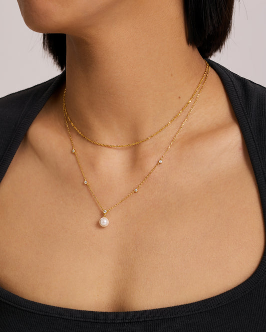Gold Twisted Chain Necklace